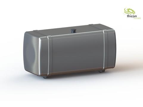 1:14 Tank 120mm silber mit Tankhalter | Artikelnummer: 4260432972511