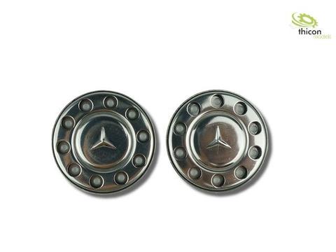 1:14 Nabendeckel mit Stern für Eurofelgen aus Edelstahl | Artikelnummer: 4260432973228