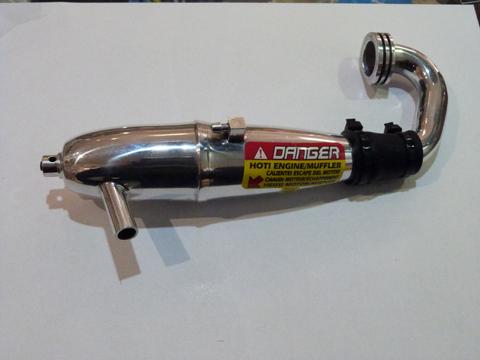 500205977 Carson Virus V32 Auspuff Resorohr Chrom Krümmer | Artikelnummer: 500205977