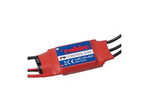 RO-CONTROL 6-60 2-6S -60(80)A BRUSHLESS REGLER 5V/5A SCHALT-BEC | Artikelnummer: 8711