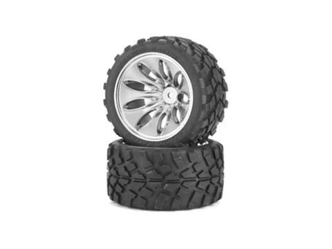 1:10 Reif.-/Felgen Set Truggy Chrom | Artikelnummer: 500900047