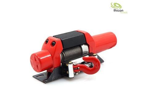1:10/1:14 Seilwinde aus Metall rot mit Stahlseil 7,2V | Artikelnummer: 4260432971637