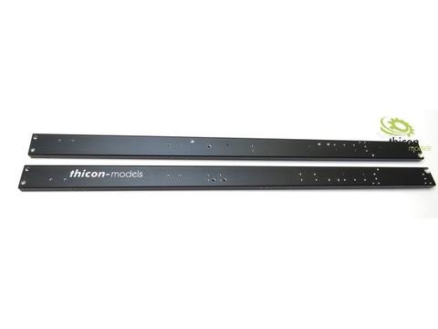 1:14 Rahmenprofile schwarz (R+L) für thicon 4x4 LKW 390mm thicon-models | Artikelnummer: 10011