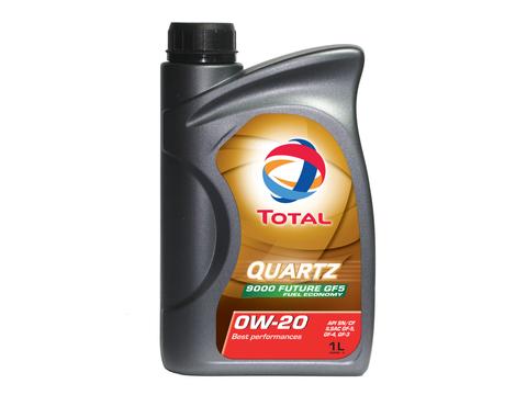 TOTAL QUARTZ 9000 FUTUREGF5 0W20 - 12x1L | Kraftstoffsparendes Hochleistungs-Motorenöl für moderne Ottomotoren in PKW | Artikelnummer: 193627