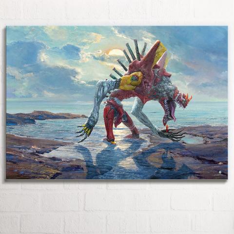 Risen Moon and Beast Leinwandbild