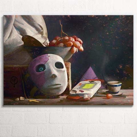 Sally Face Maske an Stillleben: Still (A) Life Serie Leinwandbild