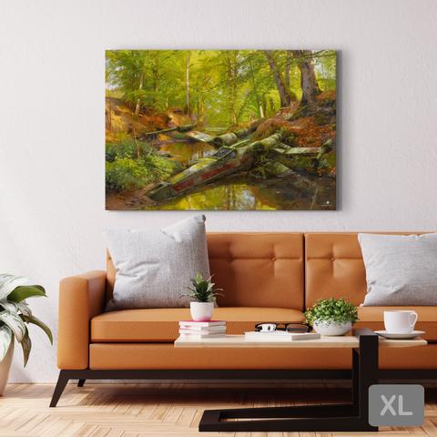 Abandoned X-Wing beneath the Trees - Leinwandbild