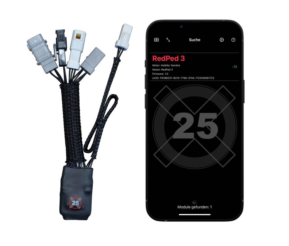 RedPed 3 applications de réglage pour vélos électriques Yamaha