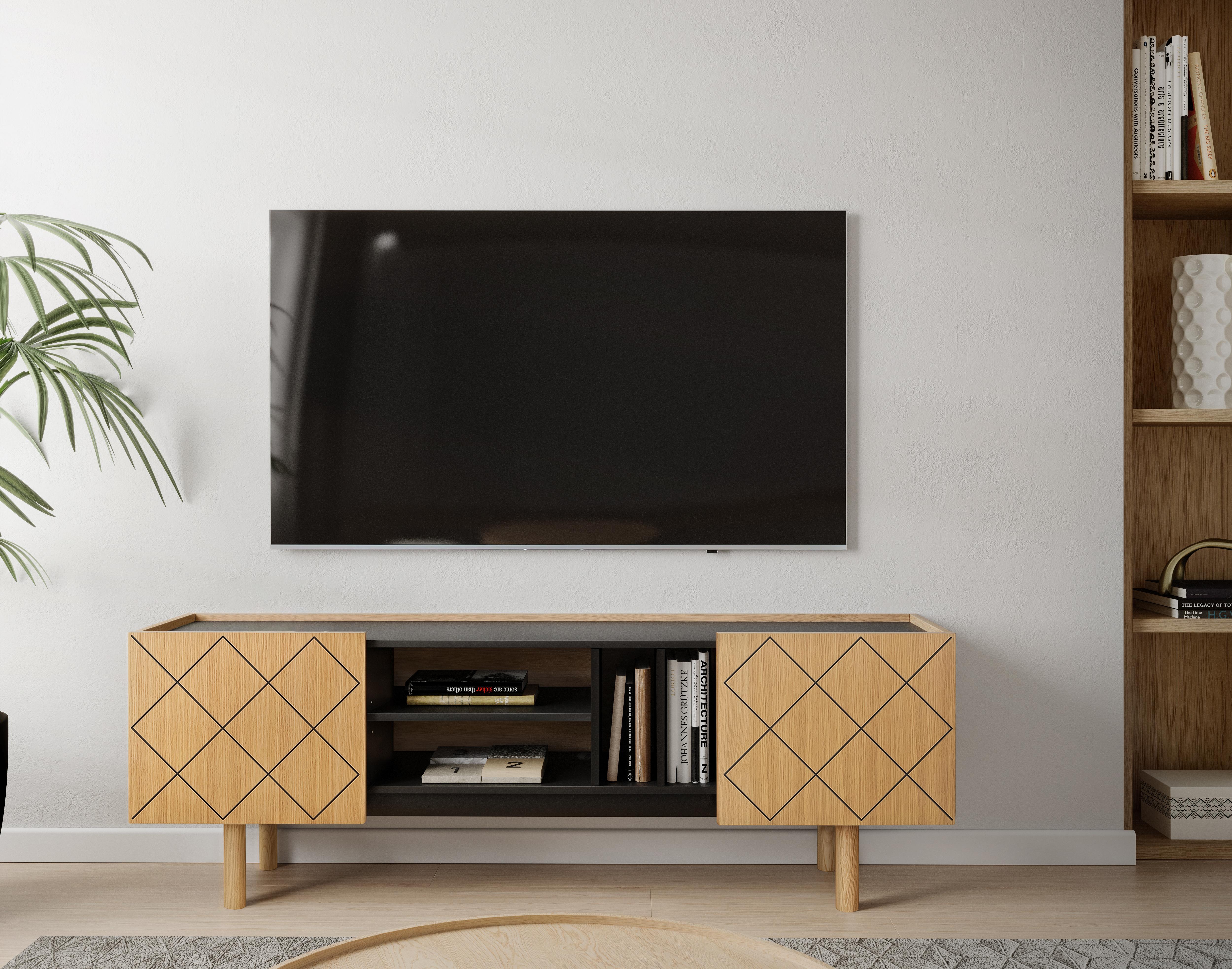 TV-Schrank skandinavisch einrichten Ideen