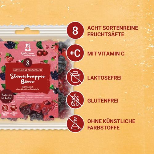 Sternschnuppenbären rot 150g