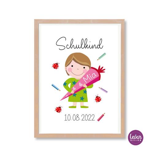 Kunstdruck Schulkind Mädchen |  | Artikelnummer: 8630-5760-3230