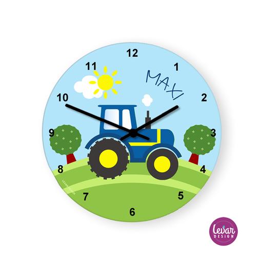 Kinderwanduhr Traktor | Wanduhr mit leisem Laufwerk | Artikelnummer: 125553019 -2