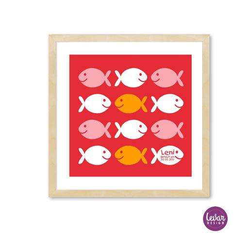 Geburtsanzeige Fische  |  | Artikelnummer: druckfische -3