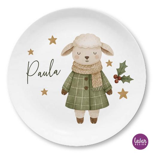 Weihnachtsteller für Kinder | Teller mit Namen personalisiert, BPA frei und hergestellt in Deutschland | Artikelnummer: 192156928 -17