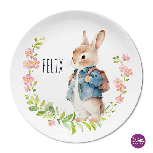 Osterteller mit Namen für Kinder | Teller mit Namen aus Melamin BPA frei | Artikelnummer: 8517-3125-4232 -4