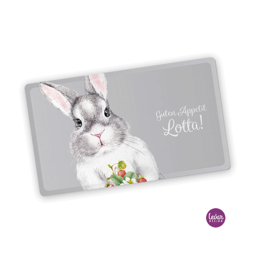 Frühstücksbrettchen Hase | Frühstücksbrettchen Hase mit Namen | Artikelnummer: 120664551 -1