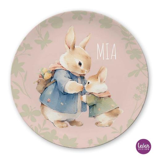 Hasen Osterteller für Kinder | Teller aus Melamin und BPA frei  | Artikelnummer: 4334-4568-2368 -7