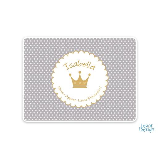 Tischset Prinz, Prinzessin | Abwischbares Set mit Namen personalisiert | Artikelnummer: 126475047 -4