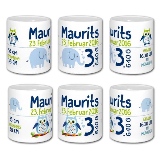 Spardose Eule  | Geldgeschenk zur Geburt oder Taufe für Babys | Artikelnummer: 106321435 -4