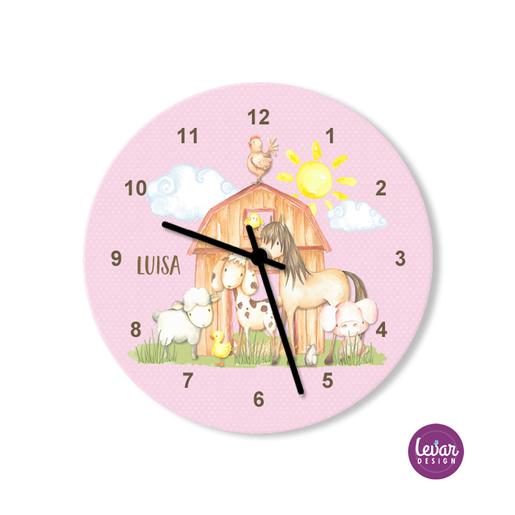 Kinderzimmer Wanduhr Animal Farm Pferd |  | Artikelnummer: 125559783 -44