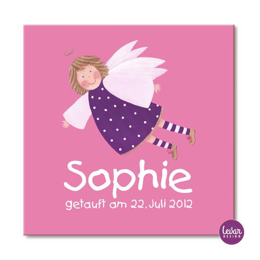 Schutzengelbild Leeloo mit Namen personalisierbar | Personalisiertes Geschenk für Babys | Artikelnummer: 33072085 -4