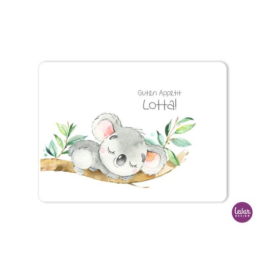 Tischset, Platzdeckchen, Koala | Abwischbares Tischset mit Namen personalisiert | Artikelnummer: 5723-4120-3386 Kopie