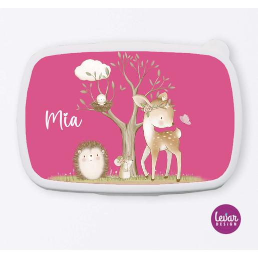 Brotdose, Lunchbox Waldtiere | Tolle Brotdose mit Namen personalisiert | Artikelnummer: 12123 -3