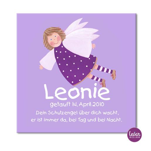 Personalisiertes Geschenk Baby zur Geburt | Schutzengelbild mit Gedicht | Taufgeschenk | Hochwertiger Leinwanddruck zur Geburt oder Taufe für Mädchen | Artikelnummer: 4279374 -6
