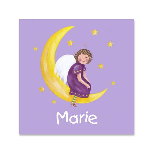 Schutzengelbild Ida  | Personalisiertes Geschenk zur Geburt oder Taufe für Babys | Artikelnummer: idatuer -2