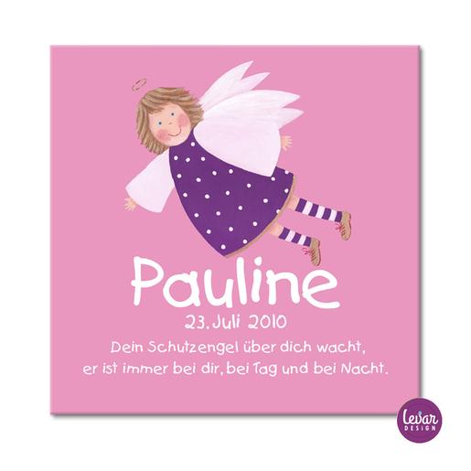 Personalisiertes Geschenk Baby zur Geburt | Schutzengelbild mit Gedicht | Taufgeschenk | Hochwertiger Leinwanddruck zur Geburt oder Taufe für Mädchen | Artikelnummer: 4279374 -8