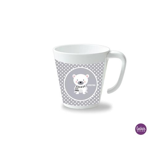 Kinderbecher mit Henkel, Löwe  | Henkelbecher groß, 325 ml,  Ø 9,7 cm, Höhe 10 cm | Artikelnummer: henkbechloedo2 -2