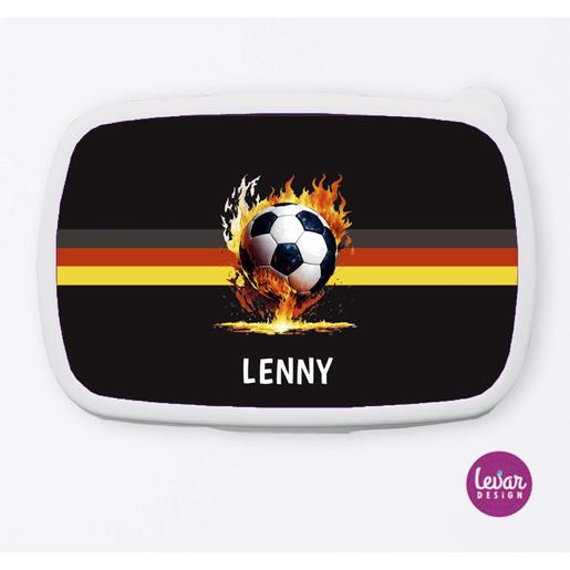 Brotdose mit Namen - Fußball | Tolle Brotdose mit Namen personalisiert | Artikelnummer: 7743-2524-0582 -1