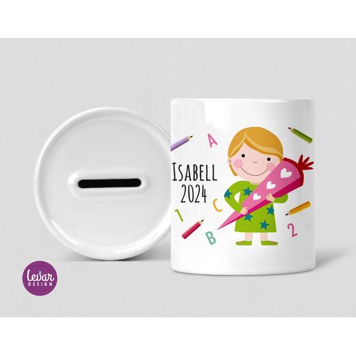 Spardose für Schulkinder | Tolle Spardose mit Wunschnamen | Artikelnummer: 778900 -1