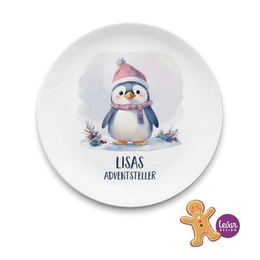 Weihnachtsteller, Nikolausteller, Kinderteller | Teller mit Namen personalisiert, BPA frei und hergestellt in Deutschland | Artikelnummer: 6403-8762-7804