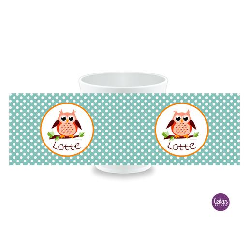 Kinderbecher, Trinkbecher Eule  |  | Artikelnummer: kitasseuled -1