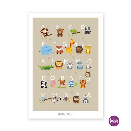 Poster Tieralphabet | ABC Poster sand| | DINA 2 | Artikelnummer: 6181230 -1