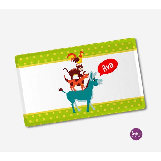 Bremer Musikanten Frühstücksbrettchen  | Kindergeschirr aus Melamin BPA frei | Artikelnummer: 50294262 -4