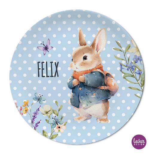 Hase Osterteller für Kinder | Teller aus Melamin und BPA frei  | Artikelnummer: 60824 -2