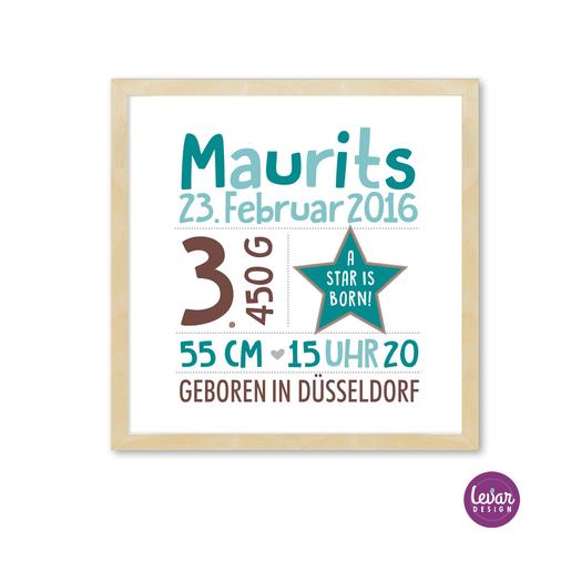 Geburtsanzeige Stern  |  | Artikelnummer: 80638231  -2