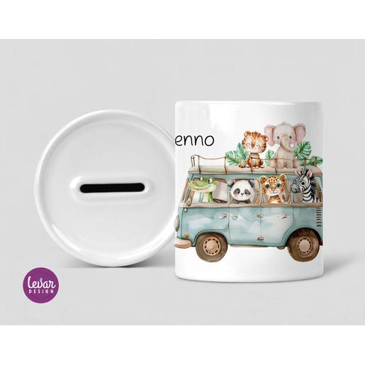 Safari - Spardose | Tolle Spardose mit Wunschnamen | Artikelnummer: 1778899 -1