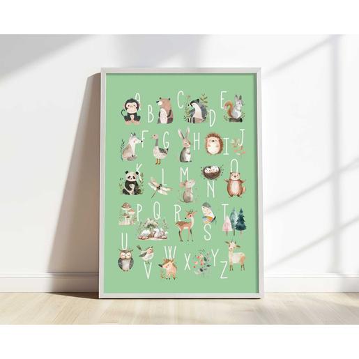 ABC Poster Waldtiere  | Fine Art Kunstdruck  | Artikelnummer: 0178966628 -2