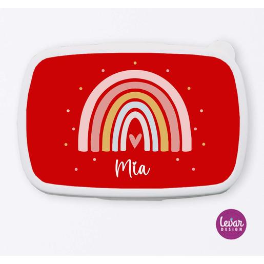 Tolle Brotdose für Mädchen und Jungen | Regenbogen | Personalisierte Geschenkidee für Kinder | Tolle Brotdose mit Namen personalisiert | Artikelnummer: 1708-8314-1221 -3 Kopie
