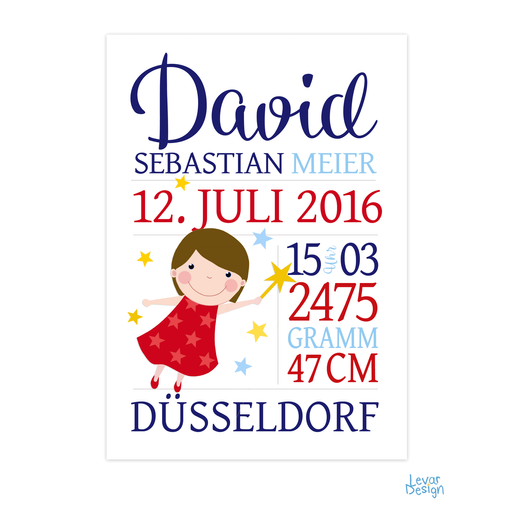 Geburtsanzeige Namensbild Fee  |  | Artikelnummer: 20858293 -1