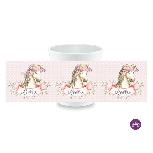 Trinkbecher, Pferd | Kindergeschirr aus Melamin BPA frei | Artikelnummer: 6364-8183-5127 -3