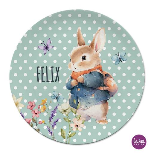 Hase Osterteller für Kinder | Teller aus Melamin und BPA frei  | Artikelnummer: 60824 -3