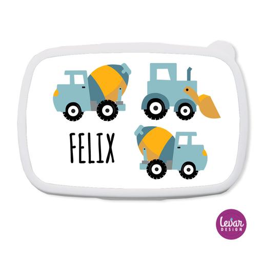 Brotdose für Kinder | Traktor | Personalisierte Geschenke für Kinder  | Personalisierbare Brotdose mit Namen | Artikelnummer: 8436-4760-3030 Kopie