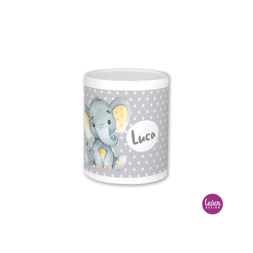 Spardose Elefant  | Tolle Spardose mit Wunschnamen | Artikelnummer: 2566-6224-3067 -3