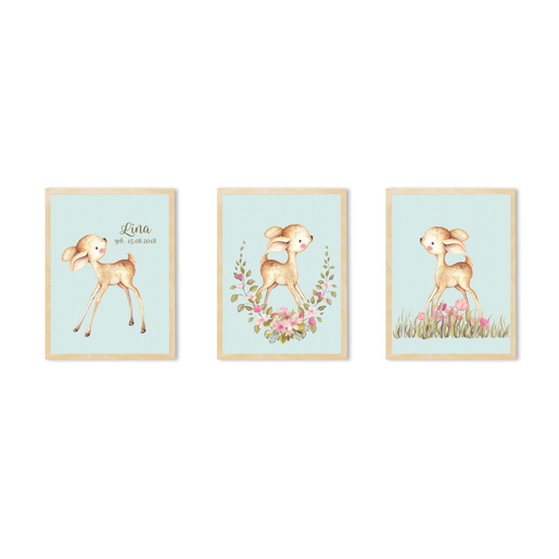 Kinderzimmer Bilder Sets, Poster | Zauberhaftes 3er Posterset - Finartkunstdruck | Artikelnummer: 4558891 -3
