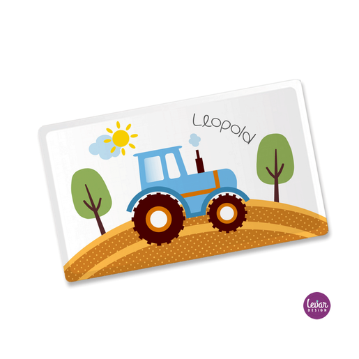 Frühstücksbrettchen Traktor | Kindergeschirr aus Melamin BPA frei | Artikelnummer: 33081777 -2