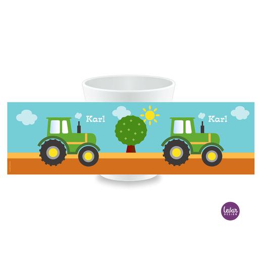 Trinkbecher, Kindertasse Traktor  |  | Artikelnummer: kitasstrak1 -2